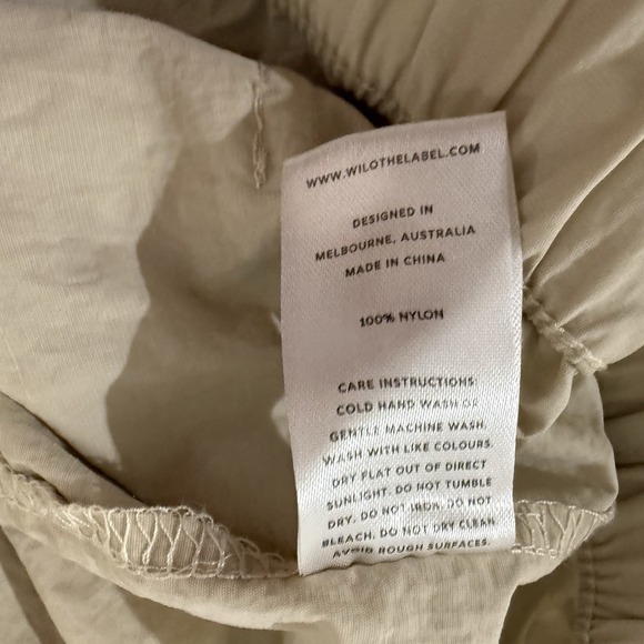 Wilo The Label Anthropologie Parachute Fly Cargo Pants Womens Small Beige Tan - Picture 7 of 7